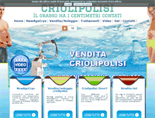 Tablet Screenshot of criolipolisi.info